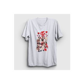 Presmono Hearts K-Pop Twice Kadın T-shirt
