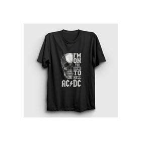 Presmono Highway To Hell Skull Ac/Dc Kadın T-shirt