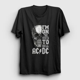 Presmono Highway To Hell Skull Ac/Dc Kadın T-shirt