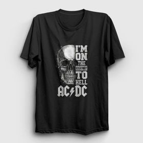 Presmono Highway To Hell Skull Ac/Dc Kadın T-shirt