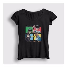 Presmono Humanz Gorillaz Kadın T-shirt