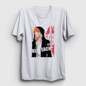 Presmono Ichigo V2 Anime Bleach Beyaz Unisex T-Shirt
