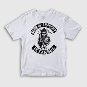 Presmono İstanbul Sons Of Anarchy Beyaz Unisex T-shirt