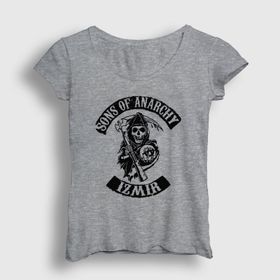Presmono Izmir Sons Of Anarchy Beyaz Kadın T-shirt