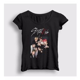Presmono Kadın Band Stray Kids T-shirt