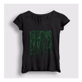Presmono Kadın Code Film The Matrix T-shirt