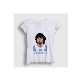Presmono Kadın Futbol Sky Maradona T-shirt