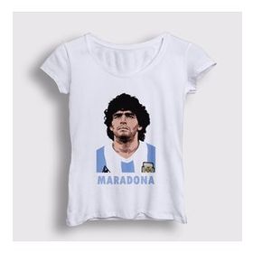 Presmono Kadın Futbol Sky Maradona T-shirt