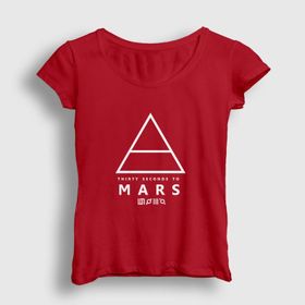 Presmono Kadın Logo 30 Seconds To Mars T-shirt