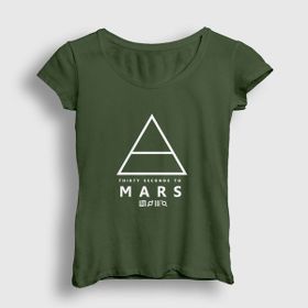 Presmono Kadın Logo 30 Seconds To Mars T-shirt