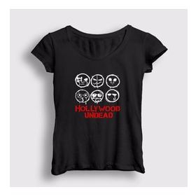 Presmono Kadın Masks V3 Hollywood Undead T-shirt