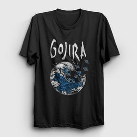 Presmono Kanagawa Wave Gojira Kadın T-shirt