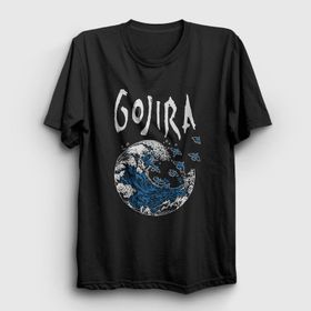 Presmono Kanagawa Wave Gojira Kadın T-shirt