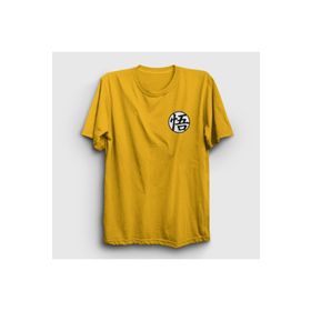 Presmono Kanji Go Anime Dragon Ball Sarı Unisex T-shirt