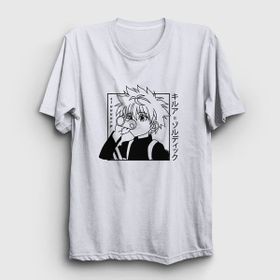 Presmono Killua Anime Hunter X Hunter Beyaz Unisex T-shirt