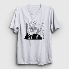 Presmono Killua Anime Hunter X Hunter Beyaz Unisex T-shirt