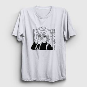 Presmono Killua Anime Hunter X Hunter Beyaz Unisex T-shirt