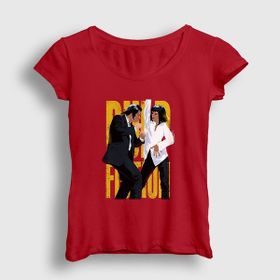 Presmono Kırmızı Dance V2 Film Pulp Fiction Unisex T-shirt