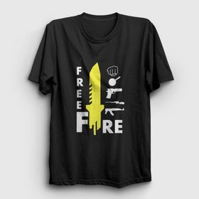 Presmono Kırmızı Knife Free Fire Kadın T-shirt