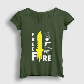 Presmono Knife Free Fire Kadın T-shirt