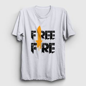 Presmono Knife V2 Free Fire Beyaz Unisex T-Shirt