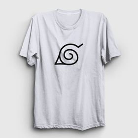 Presmono Konoha Anime Naruto Beyaz Unisex T-shirt