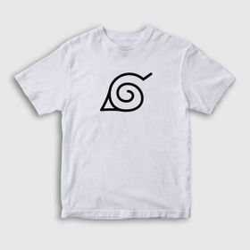 Presmono Konoha Anime Naruto Beyaz Unisex T-shirt