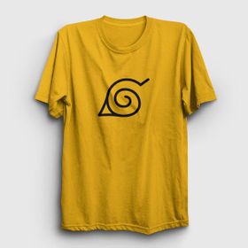Presmono Konoha Anime Naruto Kırmızı Unisex T-shirt