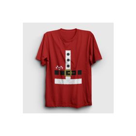 Presmono Kostüm Noel Baba Santa Claus Yılbaşı Kırmızı Unisex T-shirt