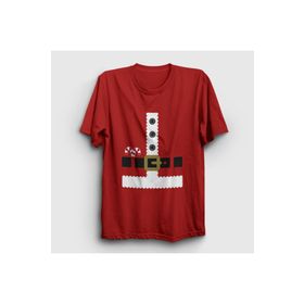 Presmono Kostüm Noel Baba Santa Claus Yılbaşı Kırmızı Unisex T-shirt