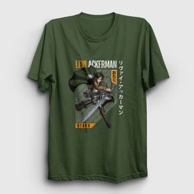 Presmono Levi Fan Anime Attack On Titan Kadın T-shirt