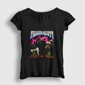 Presmono Lightning Astroworld Travis Scott Kadın T-shirt