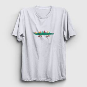 Presmono Little Alligator Timsah Beyaz Unisex T-shirt