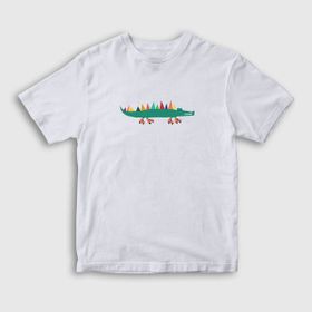 Presmono Little Alligator Timsah Beyaz Unisex T-shirt