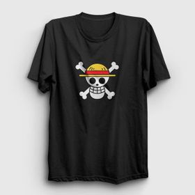 Presmono Logo Anime One Piece Kırmızı Unisex T-shirt