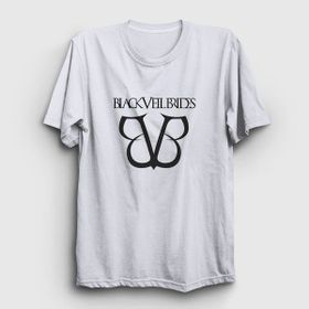 Presmono Logo Black Veil Brides Beyaz Unisex T-shirt