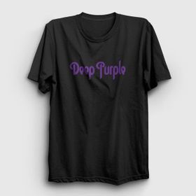 Presmono Logo Deep Purple Siyah Unisex T-Shirt