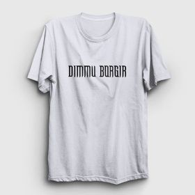 Presmono Logo Dimmu Borgir Beyaz Unisex T-shirt