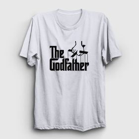 Presmono Logo Film Baba The Godfather Beyaz Unisex T-shirt