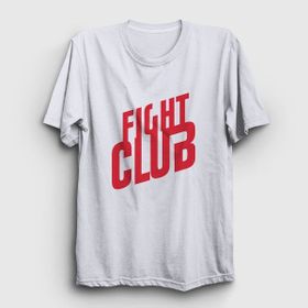 Presmono Logo Film Dövüş Kulübü Fight Club Beyaz Unisex T-shirt