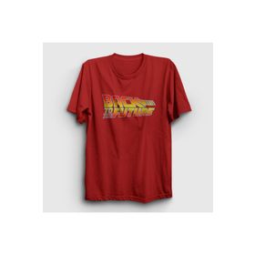 Presmono Logo Film Geleceğe Dönüş Back To The Future Kırmızı Unisex T-shirt