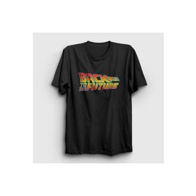 Presmono Logo Film Geleceğe Dönüş Back To The Future Siyah Unisex T-shirt