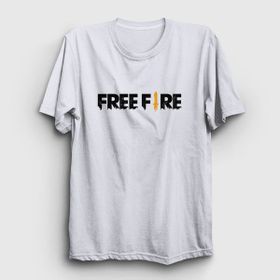 Presmono Logo Free Fire Beyaz Unisex T-shirt
