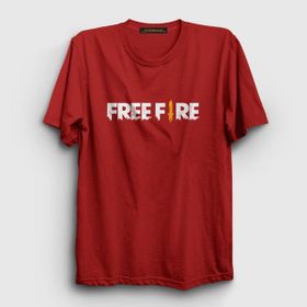 Presmono Logo Free Fire Kırmızı Unisex T-Shirt