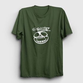 Presmono Logo Gorillaz Haki Unisex T-Shirt