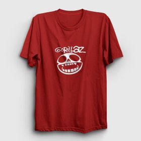 Presmono Logo Gorillaz Kırmızı Unisex T-Shirt