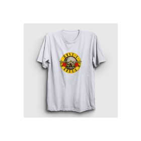 Presmono Logo Guns N' Roses Beyaz Unisex T-shirt