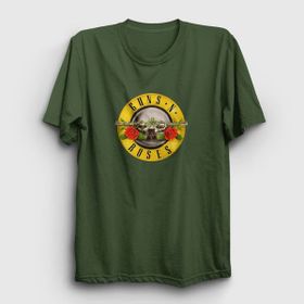 Presmono Logo Guns N' Roses Haki Unisex T-Shirt