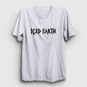 Presmono Logo Iced Earth Beyaz Unisex T-shirt