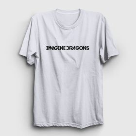 Presmono Logo Imagine Dragons Beyaz Unisex T-shirt